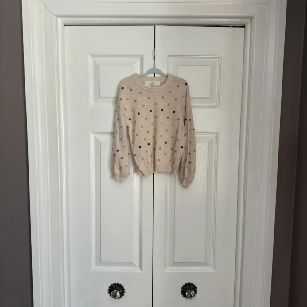 Toddler balloon sleeve sweater